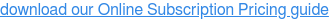 descargue nuestra guía de precios de suscripción en línea