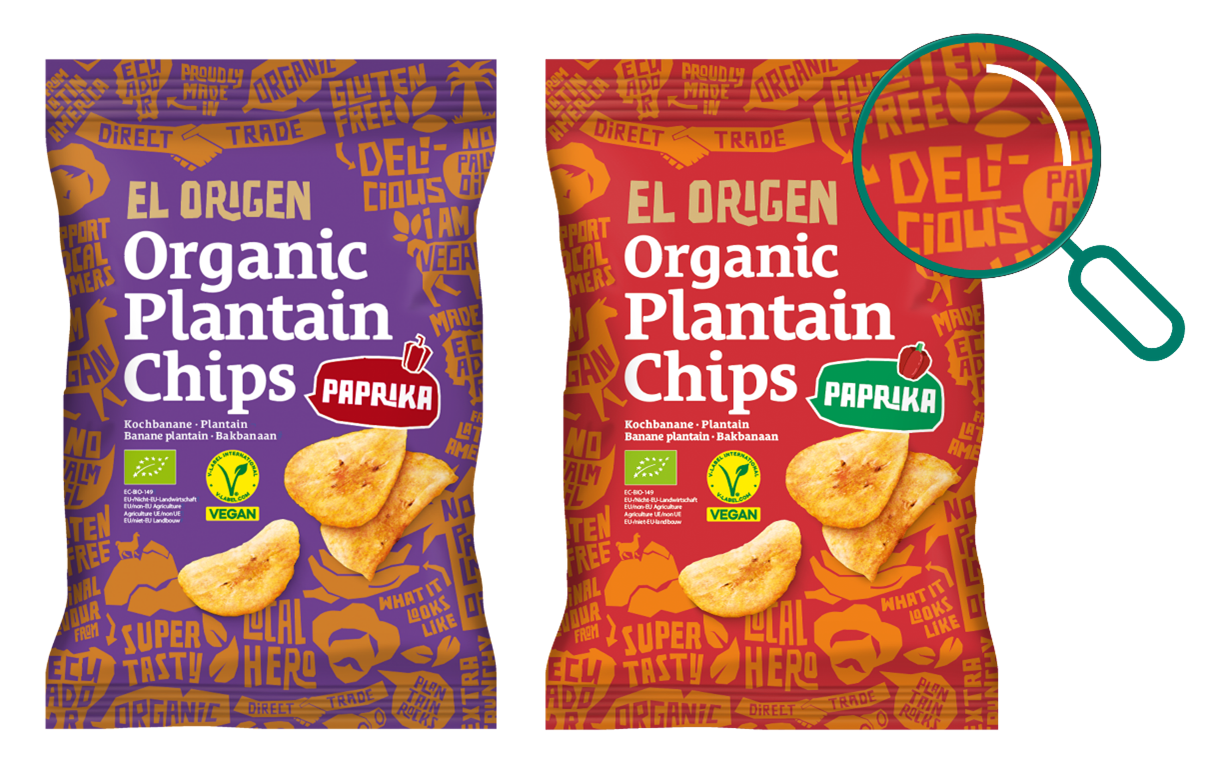 Re-launched paprika pack in new colors