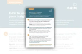 Cheat sheet "Cómo utilizar la IA para elevar tu estrategia de insights"